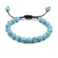 thumbnail image 4 of Decodeary Stackable Collection Bracelet For Men And Women Natural Gemstones Beads Minimalist Bracelet For Women Beads Bracelet Black line+lightblue 5Set, 4 of 6