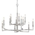 thumbnail image 1 of Golden Lighting 8209-12 PW Ellyn 12 Light Chandelier, Pewter, 1 of 6