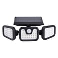 thumbnail image 1 of Lampes Solaires d'Extérieur à Détecteur de Mouvement 74 DEL Rotatives à Trois Têtes Lampe Murale 50 W Étanche IP65 pour Éclairage de Cour, Sentier et Cour, 1 of 8