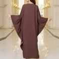 thumbnail image 4 of Ovzne Robes d'Été pour Femmes 2025 Robe Femme Manches Évasées Col en V Longue Robe Ample Plage Imprimé Floral Longue Robe Maxi Robe Femme Liquidation, 4 of 4