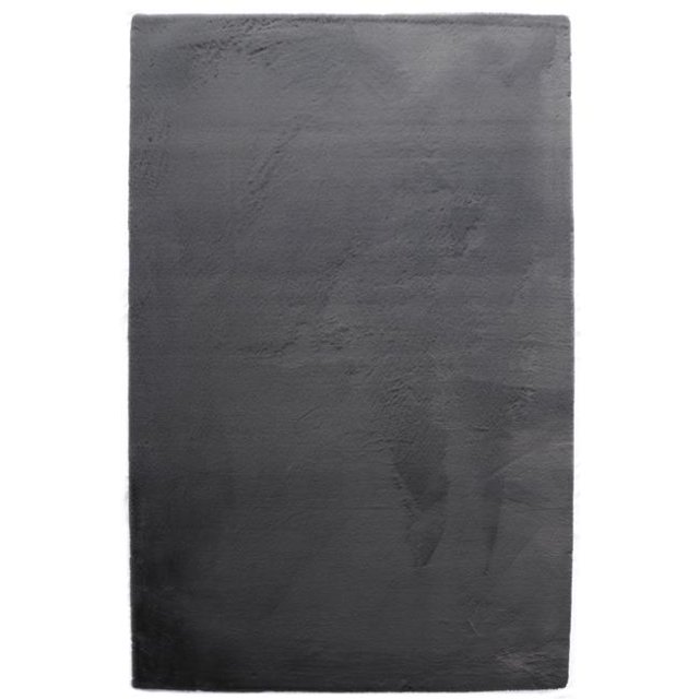 Cozy COZY601576 5 ft. x 7 ft. 6 in. Soft Plush Rectangle Area Rug, Grey