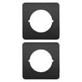 thumbnail image 2 of DOLITY 2x Door Reinforcement Plate Door Knob Plate Door Handle Fixing Plate Bracket Black, 2 of 8