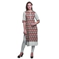thumbnail image 1 of Bimba Kurta Tunique Ethnique Imprimée pour Femmes, Tenue d'Été Droite, 1 of 1