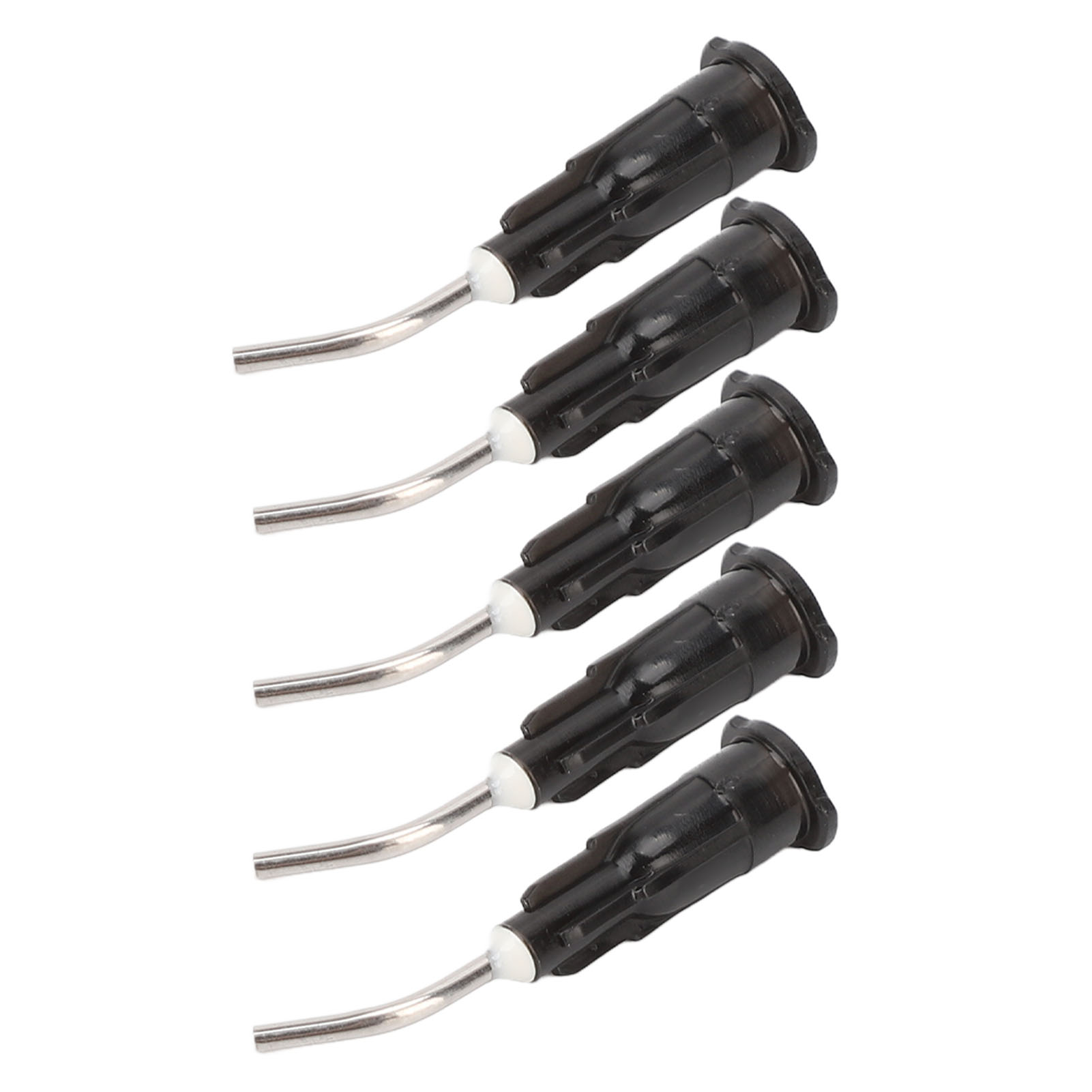 Aiguille de Distribution 100 Pcs Aiguilles d'Irrigation Pré-Courbées Jetables Embout de Remplacement Accessoire Noir 20G