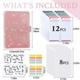 thumbnail image 3 of A6 Binder Zipper Bag Macaron Notebook Leather Pu Binder Cash Budget Ledger, 3 of 7