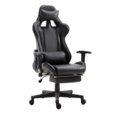 thumbnail image 4 of ViscoLogic SpeedX Ergonomic Gaming Swivel Chair With Footrest (Black ), 4 of 12