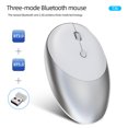 thumbnail image 1 of New wireless Bluetooth three mode mouse rechargeable 2.4G silent key wireless mouse PC, 1 of 6