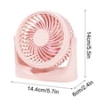 thumbnail image 2 of Boovnll Desk Fan, Adjustable High Speed USB Rechargeable Table Fan Lightweight Compact Quiet Small Fan for Home, Bedroom, Office, Travel, Camping, RVs, Summer Gift, Mini Fan - Fan, 2 of 5