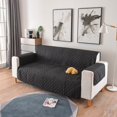 thumbnail image 4 of CHOK Liquidation Housse de Canapé Réversible pour Coussin Canapé Housse pour Chiens Résistante à l'Eau Protecteur de Meubles avec Bâtons en Mousse Sangles Élastiques pour Chats, 4 of 6