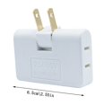 thumbnail image 2 of 3 Way Rotatable Socket Converter - Foldable, 2 Prong, 2500W, High Conductivity, Space-saving, 2 of 5