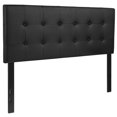 thumbnail image 1 of Lennox Tufted Upholstered Full Size Headboard in Black Vinyl, 1 of 9