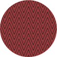 thumbnail image 1 of Ahgly Company Tapis Rond Lavable en Machine Intérieur Transitionnel Rouge Canneberge, 3 Pieds Rond, 1 of 7
