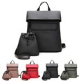 thumbnail image 2 of Lady Backpack Large Capacity Fashion School Bookbag Shoulder Bag with Clutch Bag, 2 of 8