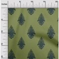 thumbnail image 1 of oneOone Georgette Viscose Fabric Leaves|Floral & Paisley Block Printed Craft Fabric BTY 42 Inch Wide, 1 of 4