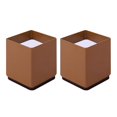 thumbnail image 2 of GROWTH TANK Furniture Bed Riser Chair Leg Lifts Couch Lifter Square 6x5cm Brown, 2 of 9