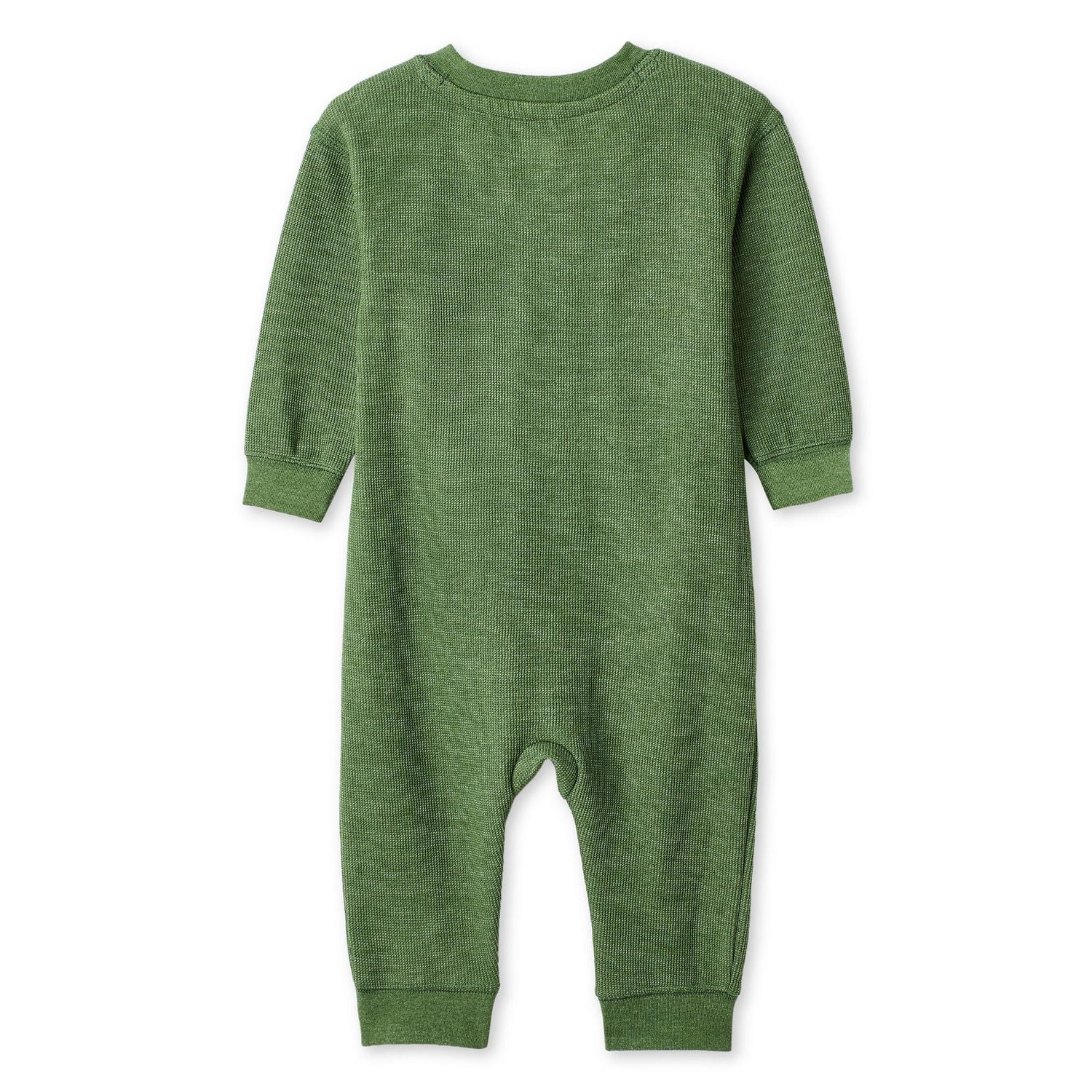 Barboteuse en tricot gaufré à encolure henley George pour bébés garçons