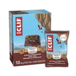 CLIF BAR Barres d'énergie, Brownie au chocolat, Granola Bar, Forte en protéines, contient 70% Ingrédients biologiques Boîte de 10 Barres