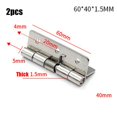 thumbnail image 1 of MYG for Stainless Steel Self-Closing Spring Door Hinges 2-Pack, Heavy Duty Hardware for Cabinets Boxes Instrument Cases, 2.5 Inch Options, Silver Brushed Finish, 1 of 10
