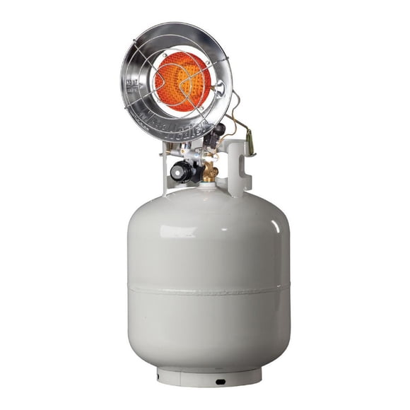 Mr. Heater Outdoor 15,000 BTU Stainless Steel Propane Gas Single Tank Top Heater