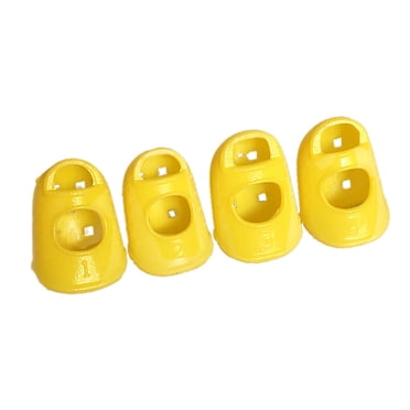 Liquidation! Delayuji Manchette de Doigt Pouce Doigt 4 -Plectrum Brûlant Protecteur de Guitare Pics en Silicone F Pcs Autre Taille Unique Multicolore