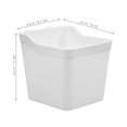 thumbnail image 2 of OULII 6Pcs White Pegboard Paper Holder ABS Storage Bins for Garage Office Craft Room Organization, 2 of 8