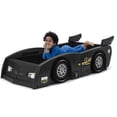 thumbnail image 4 of Delta Children Grand Prix Race Car Toddler & Twin Bed - BLACK, 4 of 5