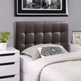 thumbnail image 4 of Lily Twin Upholstered Vinyl Headboard - Brown, 4 of 4