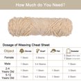thumbnail image 4 of Unique Bargains Fil Chenille en Velours Polyester Beige, 3 Écheveaux, 4 of 7