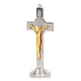 thumbnail image 1 of Crucifix, Argent Doré Design Compact Durable Debout Crucifix pour le Lieu de Travail, 1 of 8