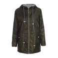 thumbnail image 2 of Women Hooded Thick Jacket Long Sleeve Drawstring Design Windbreaker Spring Autumn Outdoor Coat, 2 of 6
