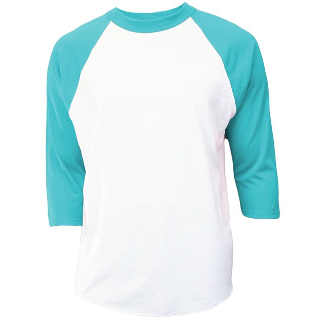 Soffe Chandail de Baseball à Manches Raglan et Col Ras du Cou pour Garçon