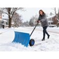 thumbnail image 1 of Garvee Pelle Pousse-Neige pour Entrée, Pelle à Neige Robuste, Lame Inclinée de 29 Pouces Déneigement Efficace en Métal, Manche à Hauteur Réglable à 5 Niveaux, Chasse-Neige pour Trottoir, Bleu, 1 of 9