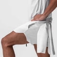 thumbnail image 4 of Besolor Men's Athletic Shorts Mesh Breathable Quick Dry Lightweight Workout Gym Shorts with Zipper Pockets, 4 of 7