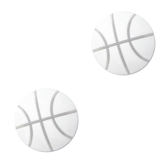 serony 4pcs Mute Door Rear Wall Crash Waterproof Anti-Collision Wall Crash Waterproof Pad Basketball Style 5cm white 2Set