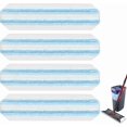 thumbnail image 1 of Mop Pads Replacements Compatible with O Cedar H2prO Flat Mop System Microfiber Mop Replacement Heads for O-Cedar/Vileda H2prO Flat Mop, Washable & Reusable Mop Pad Refills for Deep Cleaning, 4 Pack, 1 of 1