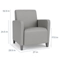 thumbnail image 3 of Lesro Fauteuil Lounge de Réception pour Invités, Bleu, 3 of 5