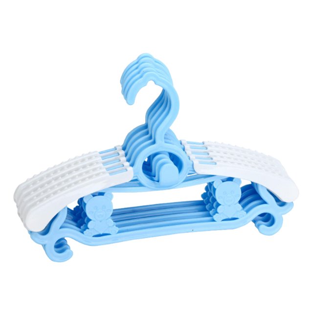 Elodie 5 Pieces Adjustable Hangers Closet Multifunctional Kids Clothes Hangers Blue