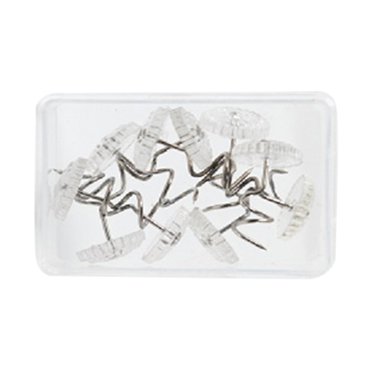 10x Épingles Torsadées à Têtes Transparentes Épingles de Jupe de Lit Fixation Fixe pour Rembourrage de Maison