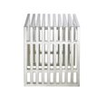 thumbnail image 3 of Alarah Medium Bench made of Polished Stainless steel Metal Frame, 3 of 5