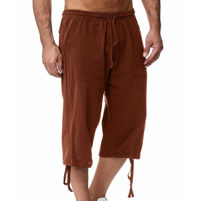 Weiqiqre Mens Pants Solid Color Casual Pants Casual Loose Straddle Pants Amall Foot Pants Full Length Pants Perfect for Outdoor Work and Casual Streetwear in Spring and Fall Seasons