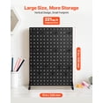 thumbnail image 2 of VEVOR Pegboard Display Stand with 15 Hooks Pegboard Panels Display Black (1 PCS), 2 of 9