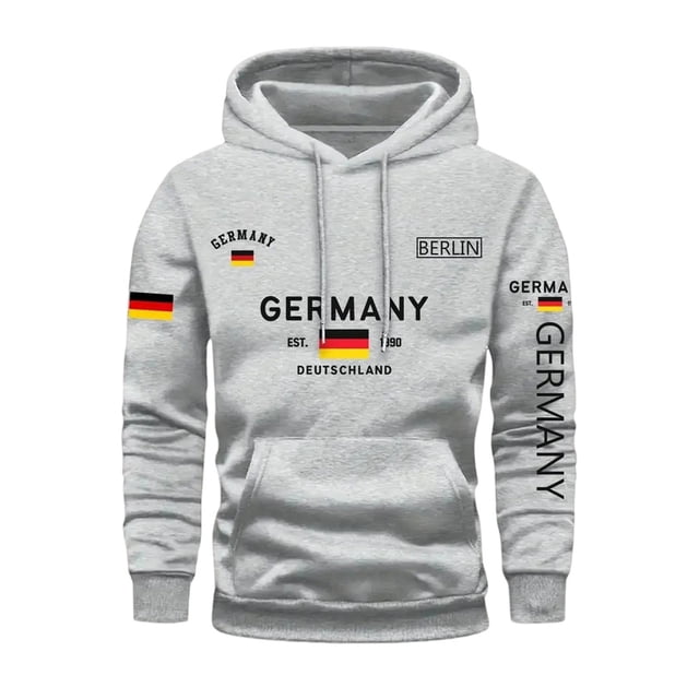 Men's Fall Winter Hooded Drawstring Sweatshirt Loose Fit Casual Sweater for Everyday Leisure