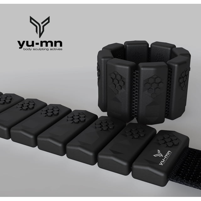 Yu-mn 2.2Ibs Bracelets Lestés, Noir