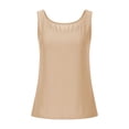 thumbnail image 4 of Women’s Workout Scoop Neck Tank Top Ribbed Sleeveless Cami Lightweight Solid Basic, 4 of 6