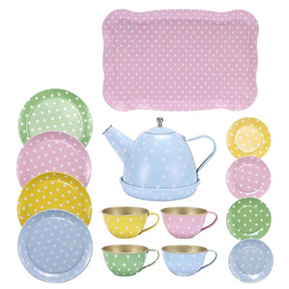 Ensemble de thé pour petites filles avec jeu de simulation, petit déjeuner, acce Ensemble de thé pour petites filles avec jeu de simulation, petit déjeuner, acce