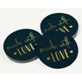 thumbnail image 3 of Inkdotpot Real Gold Foil Made With Love Text Tag Favor Hang Paper Tag 50 Piece, 3 of 6