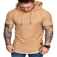 thumbnail image 1 of Sweat à Capuche à Manches Courtes pour Homme S'Adapte à un T-Shirt Slim, 1 of 6