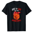 thumbnail image 1 of AALJY Juste un Qui Aime le Basketball T-Shirt pour Filles, 1 of 5