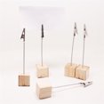 thumbnail image 3 of 10 Pcs/ensemble Porte-Cartes en Bois Clips de Table Cadeaux de Mariage Porte-Cartes de Table Photo Mémo Numéro Nom Clips Base Xingzhi, 3 of 8