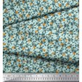thumbnail image 2 of Soimoi polyester Crepe Fabric Diagonal Stripe,Cross Bones & Skull Printed Fabric 1 Yard 52 Inch Wide, 2 of 3